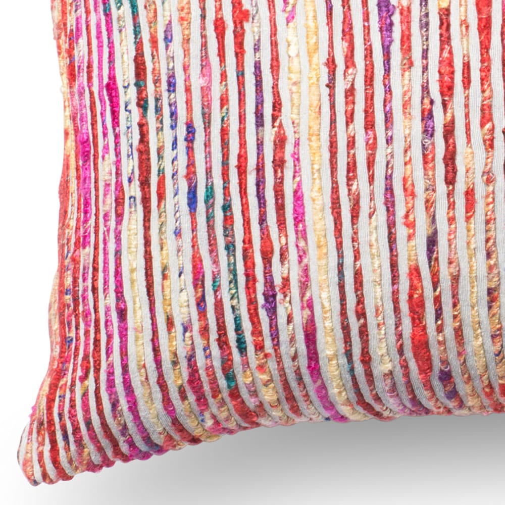 Textured Multi Stripe Throw Pillow or Pillow Cover