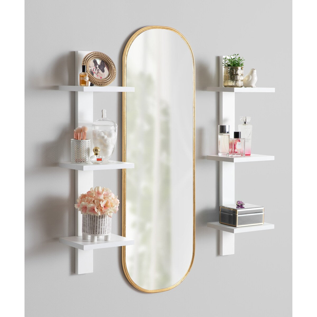 Kate and Laurel Caskill Capsule Framed Wall Mirror