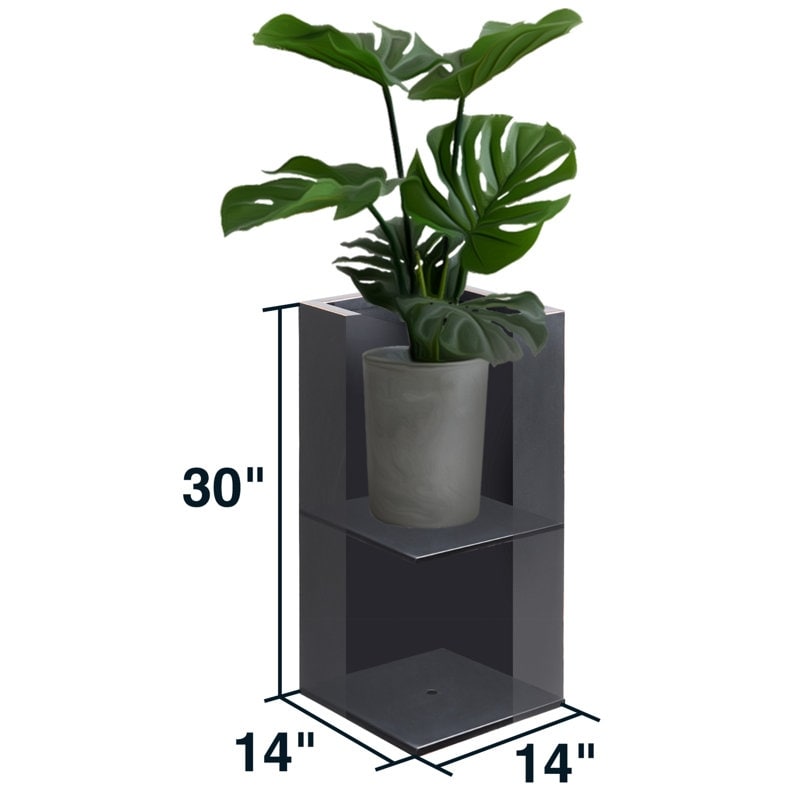 Metallic Heavy Planter for Outdoor Plants Tall and Long Metal Divider Planter Box