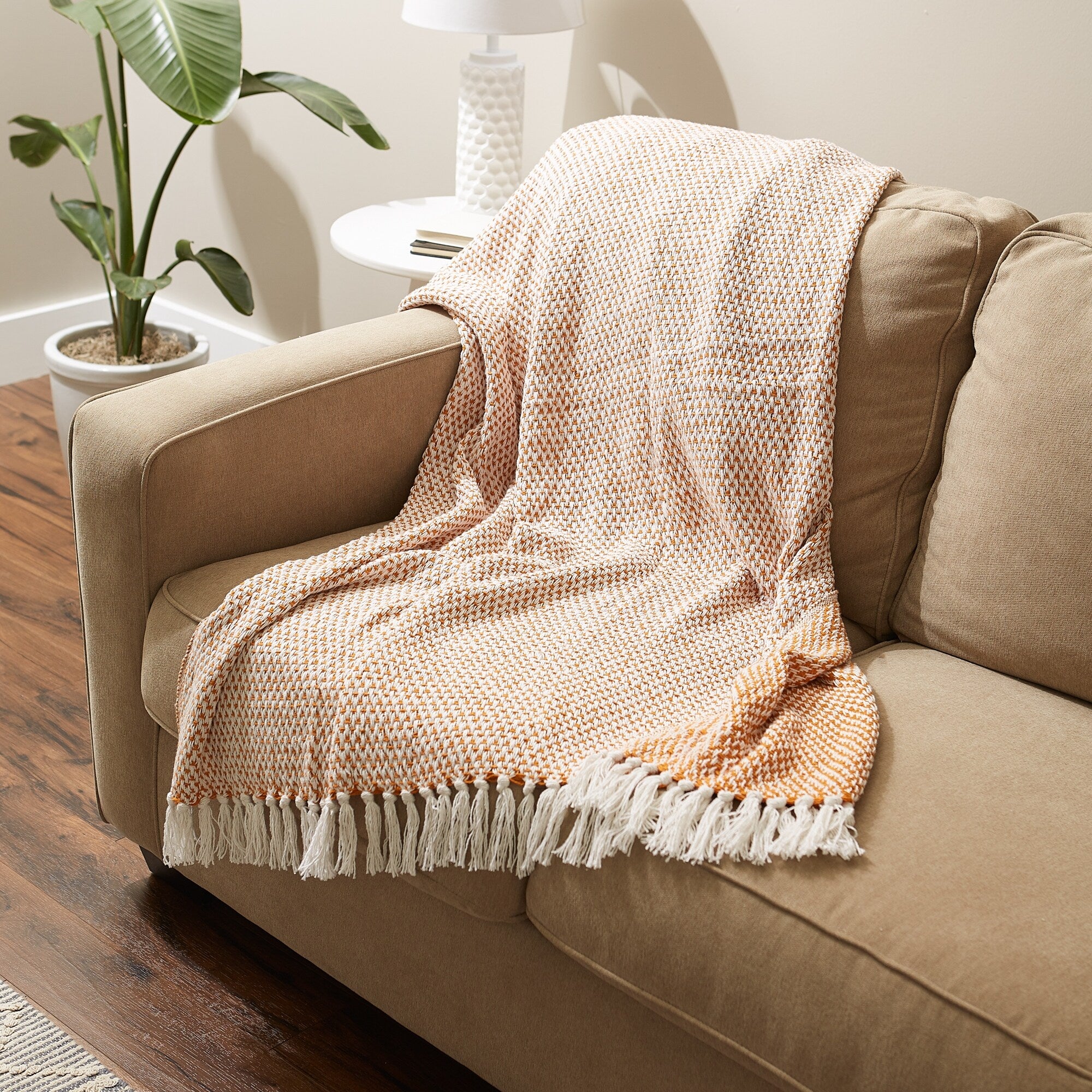 DII Woven Decorative Throw