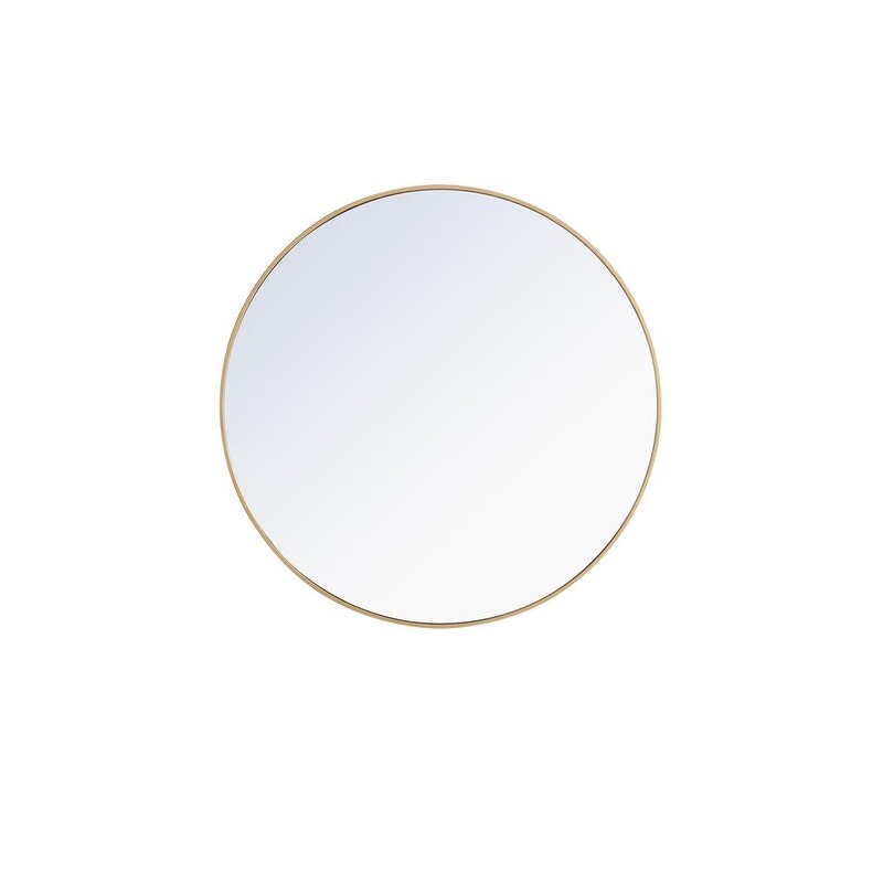 Carson Carrington Labbemala Metal Frame Round Mirror