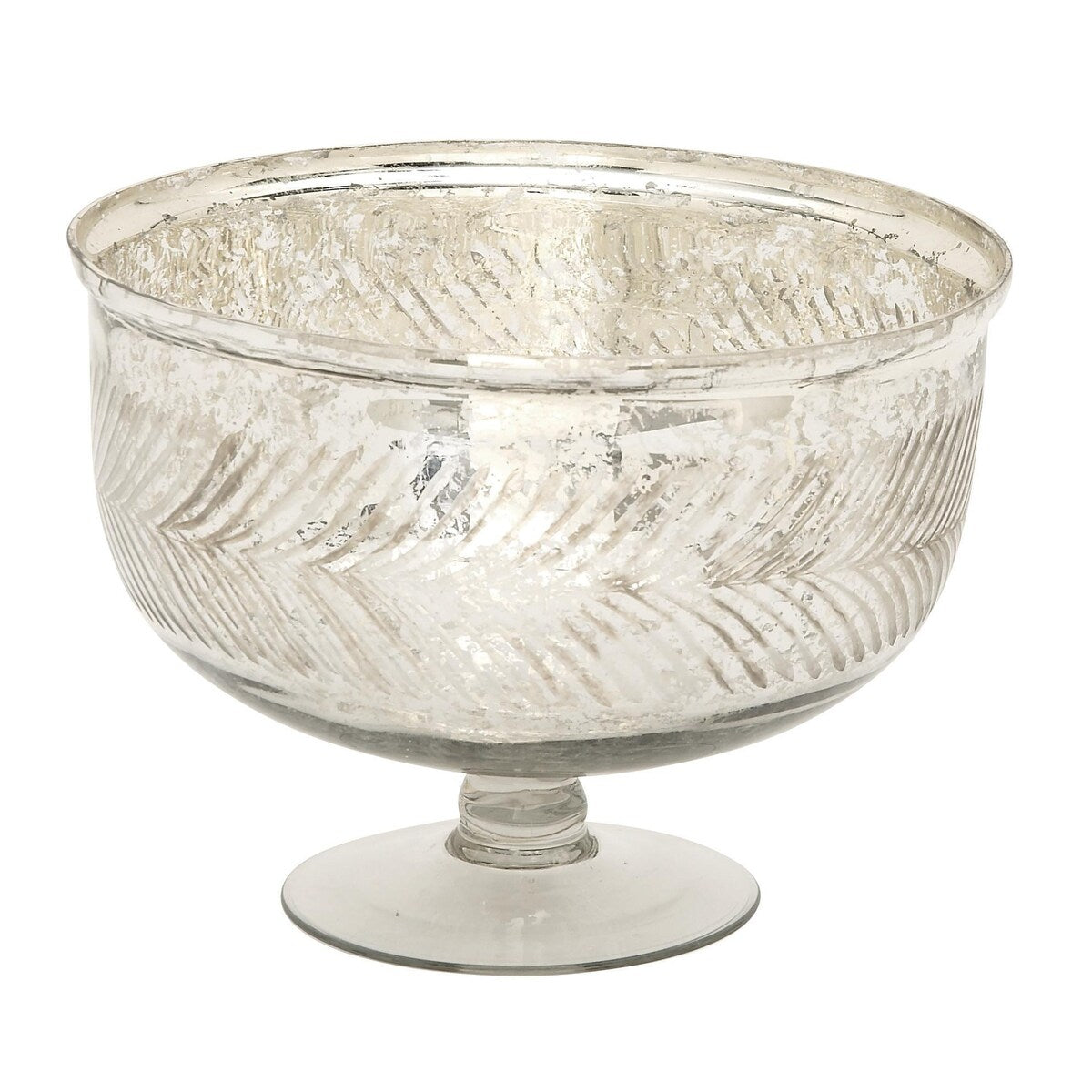 Glass Handmade Decorative Decorative Bowl - Silver - Roche River Decor