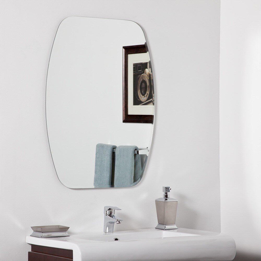 Sydney Modern Oval Frameless Bathroom Mirror