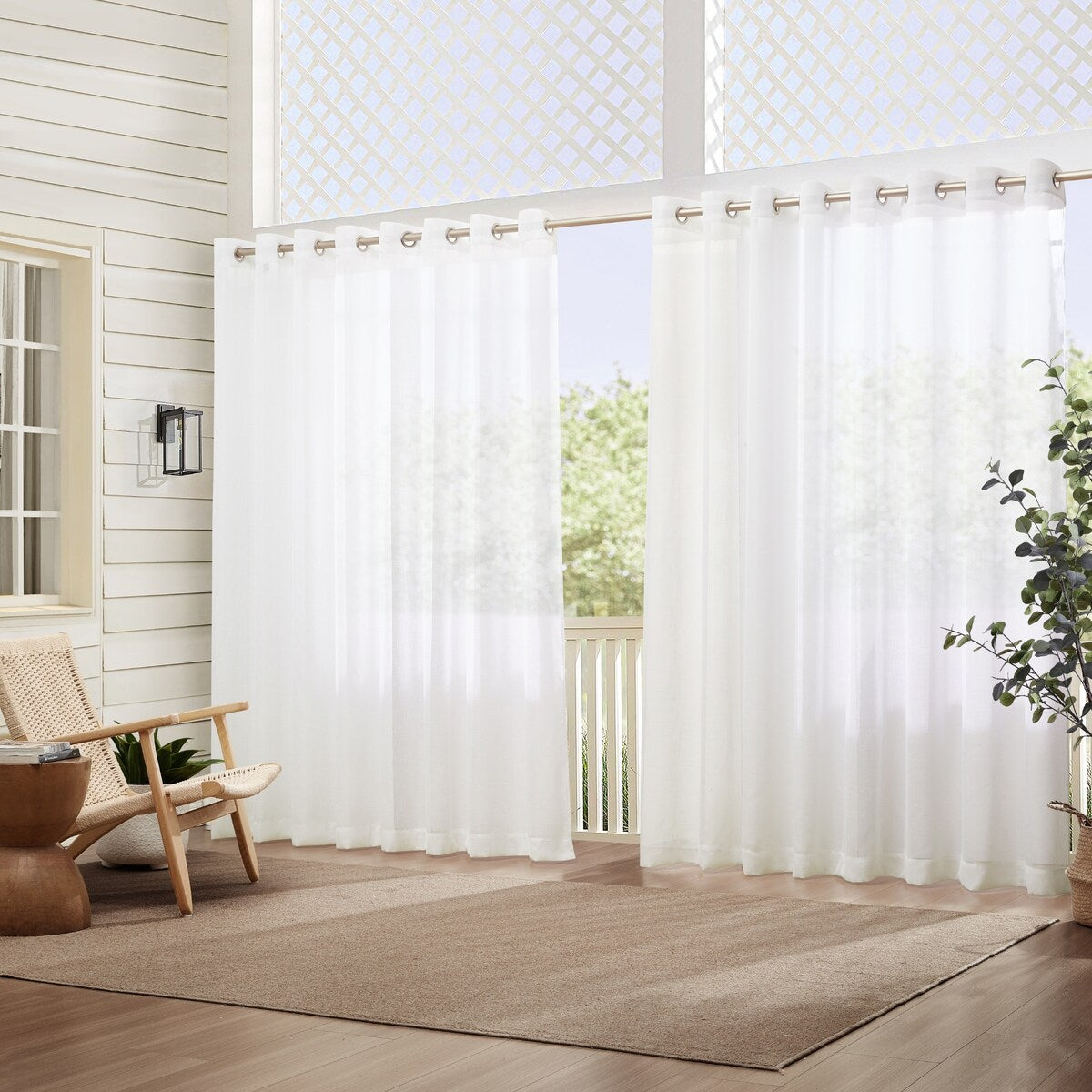 Carmen Sheer Extra-wide Indoor/Outdoor Sheer Window Curtain