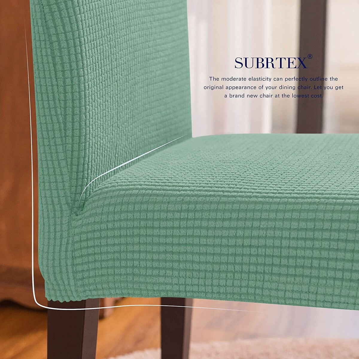 Subrtex Dining Chair Slipcover Set of 2 Furniture Protector