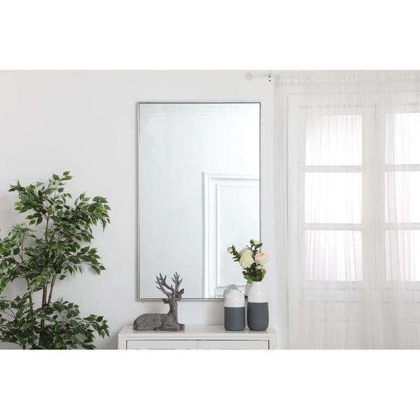 Carson Carrington Salsnas Metal Frame Rectangular Mirror