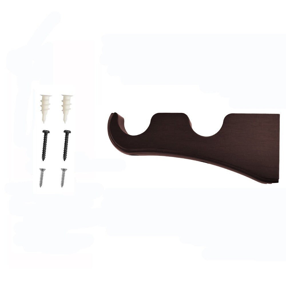 Mix & Match Wood Single / Double Curtain Rod Bracket