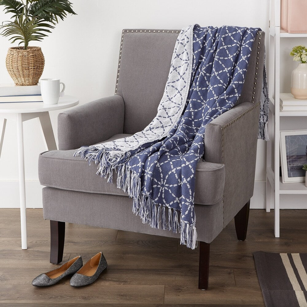 Porch & Den Crestridge Woven Cotton Throw