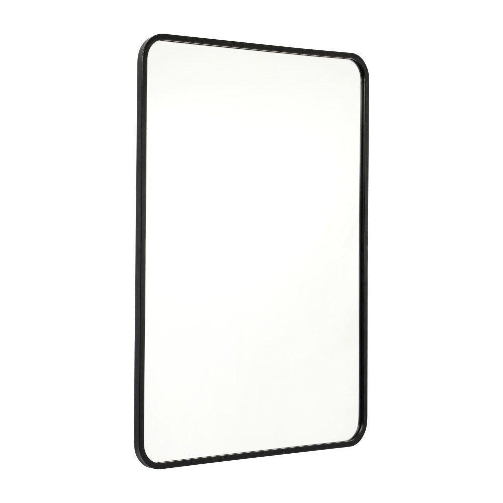 Wall Mount Shatterproof Rectangular Accent Wall Mirror with Metal Frame