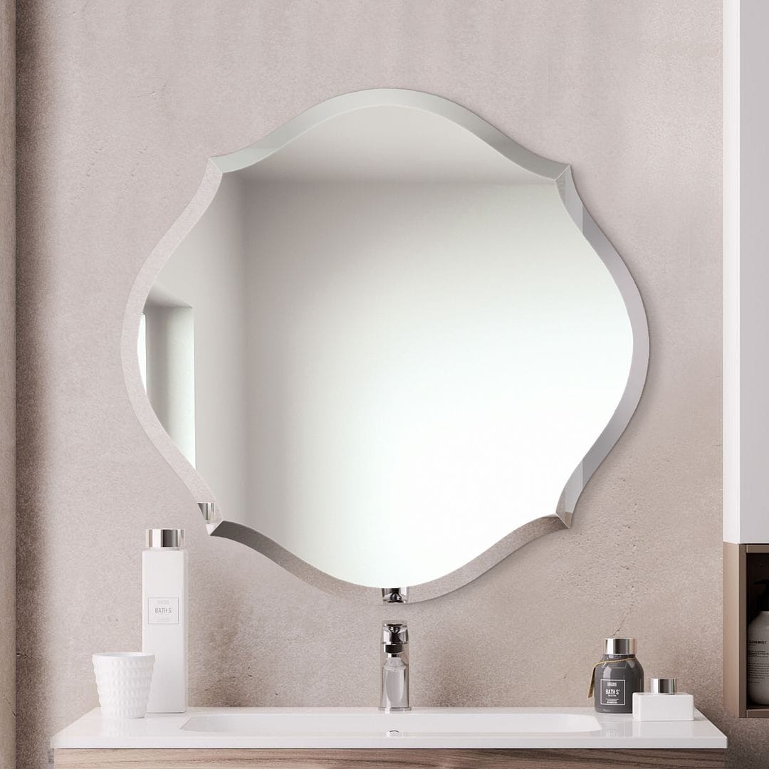 Mirror Trend Beveled Accent Frameless Mirror - 28*28*0.71