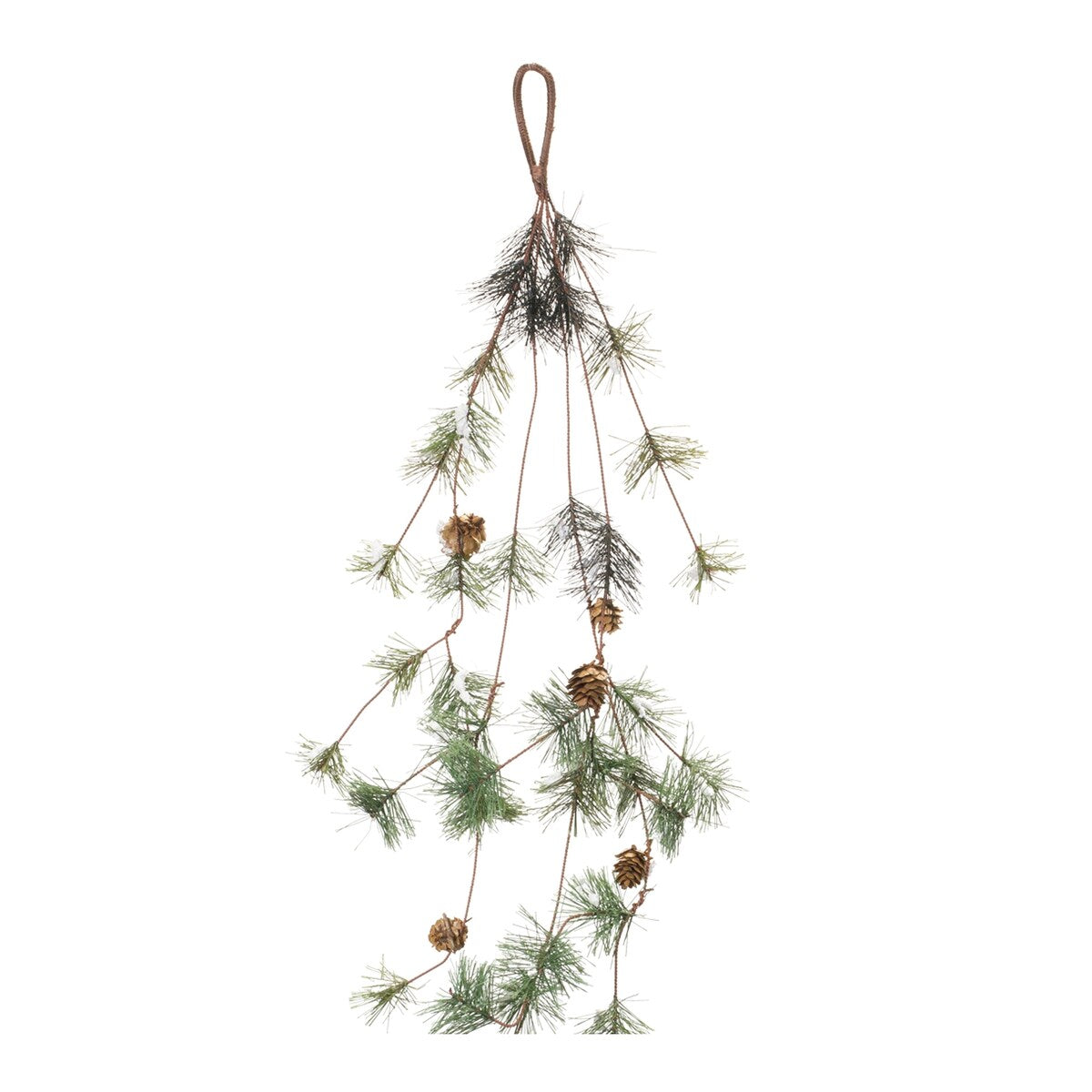 Pine Cone Twig Garland (Set of 2) - Green