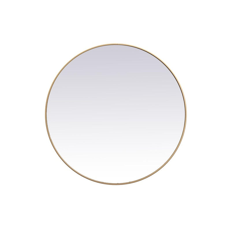 Carson Carrington Labbemala Metal Frame Round Mirror