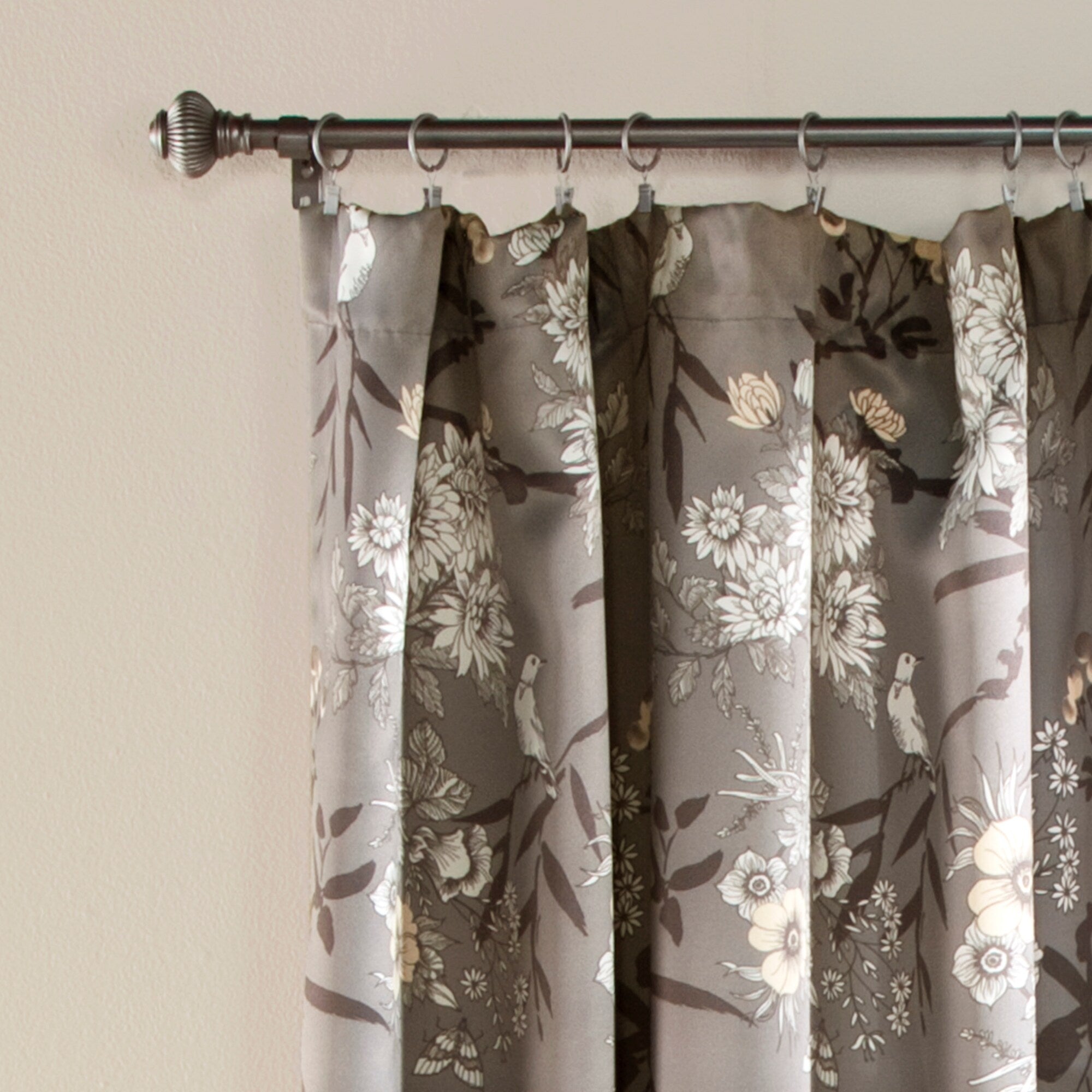 The Gray Barn Dogwood Floral Curtain Panel Pair