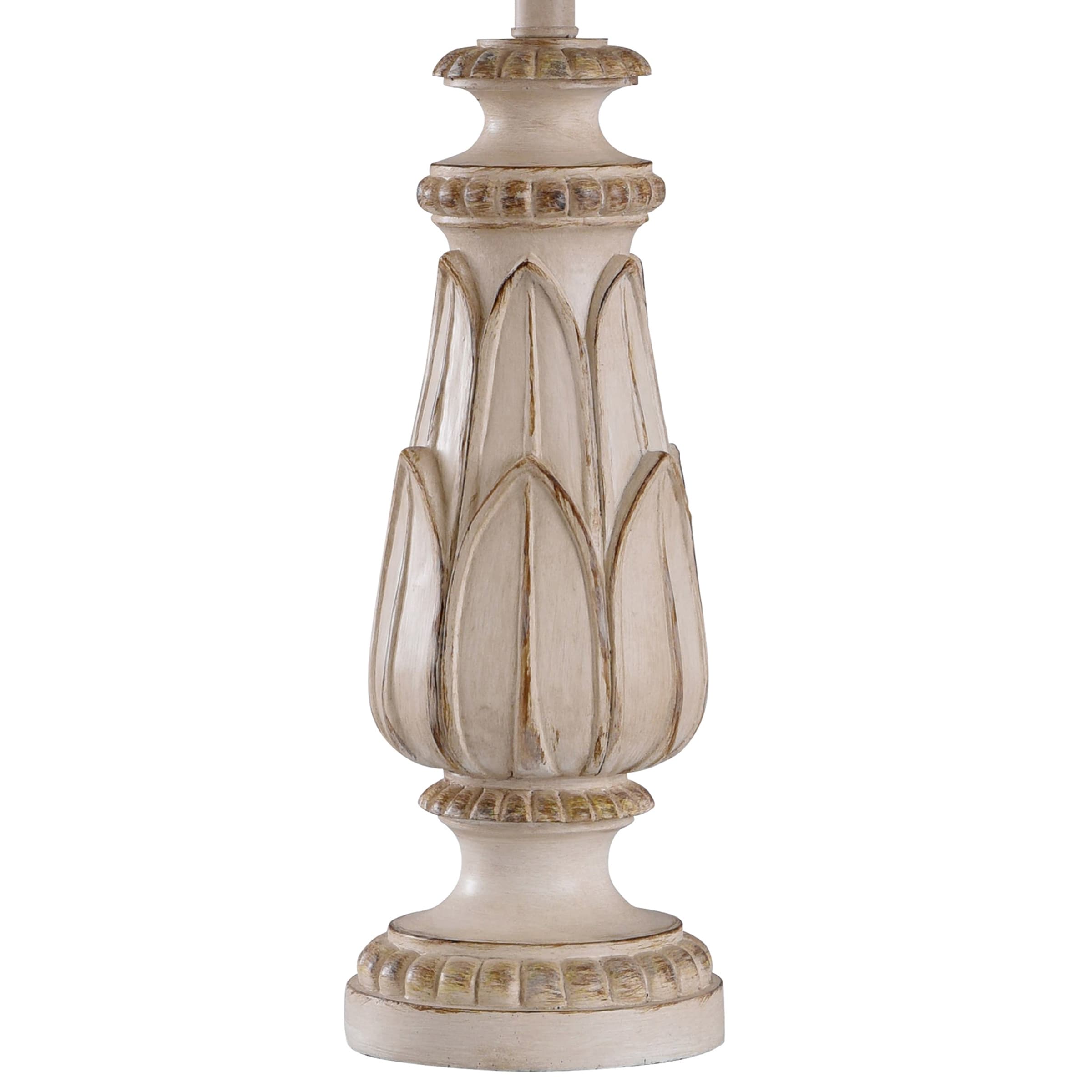 Antique Cream - Traditional Table Lamp - Cream Finish - Beige Shade