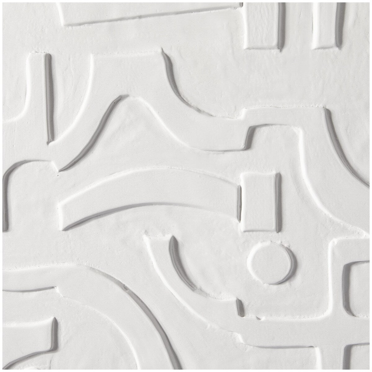 Wooden Geometric Handmade Intricately Carved Home Wall Decor - White - CosmoLiving by Cosmopolitan