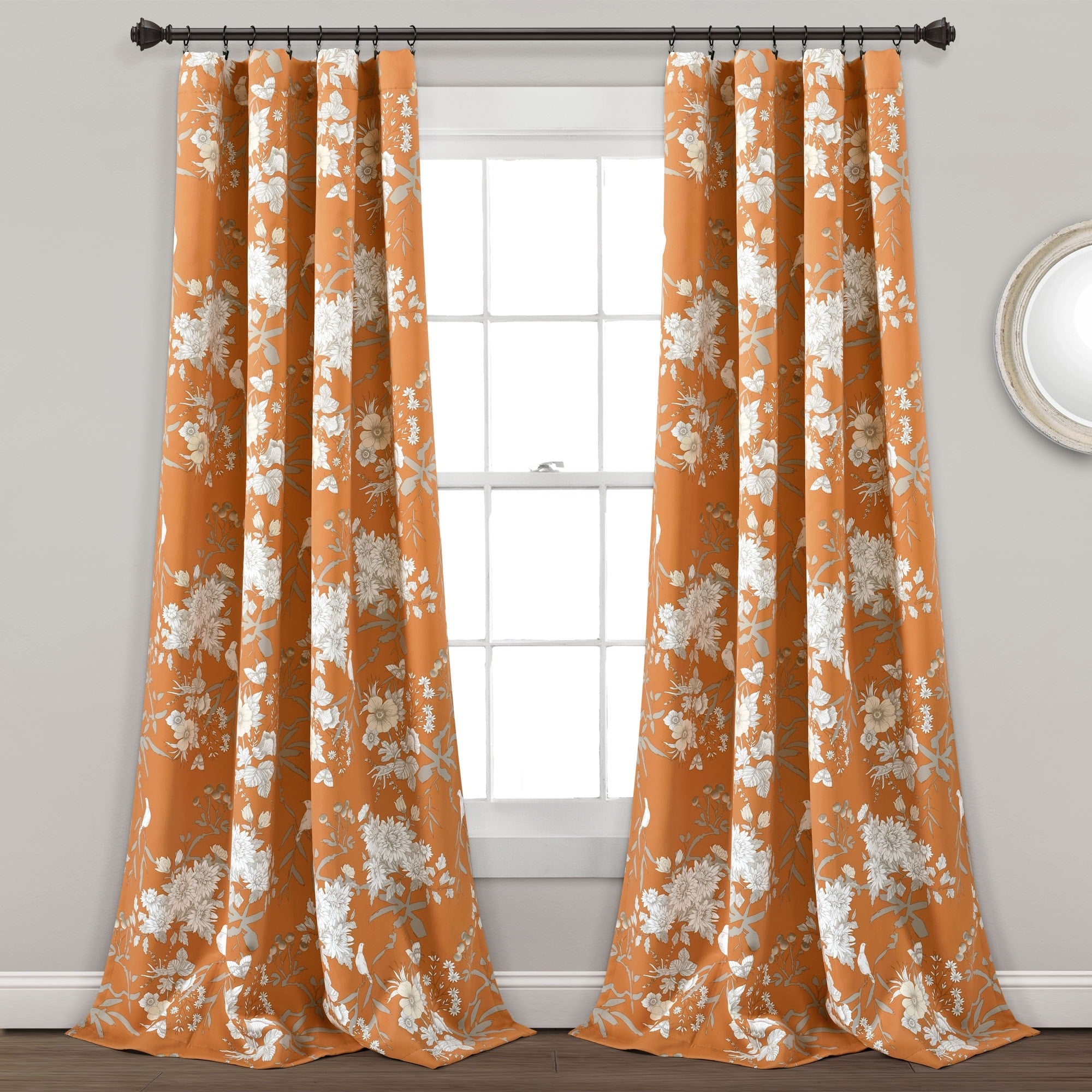 The Gray Barn Dogwood Floral Curtain Panel Pair