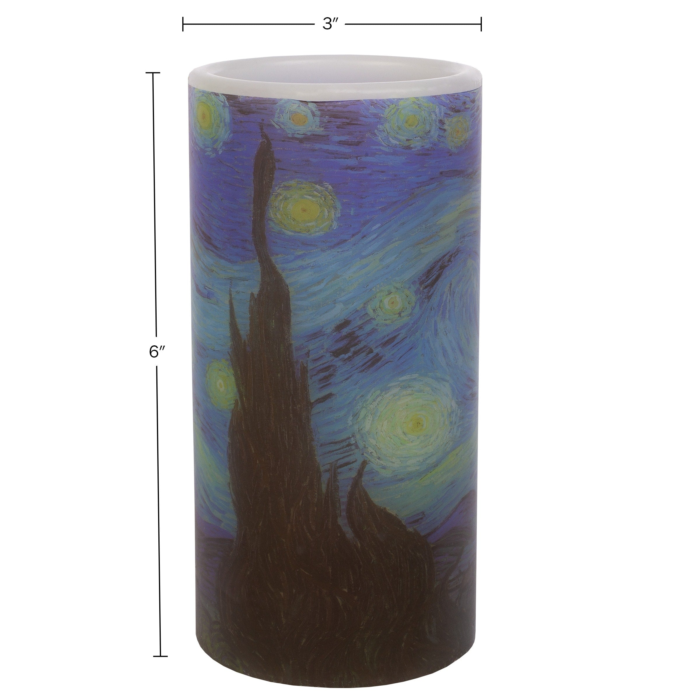 Lavish Home Starry Night LED Candle with Remote