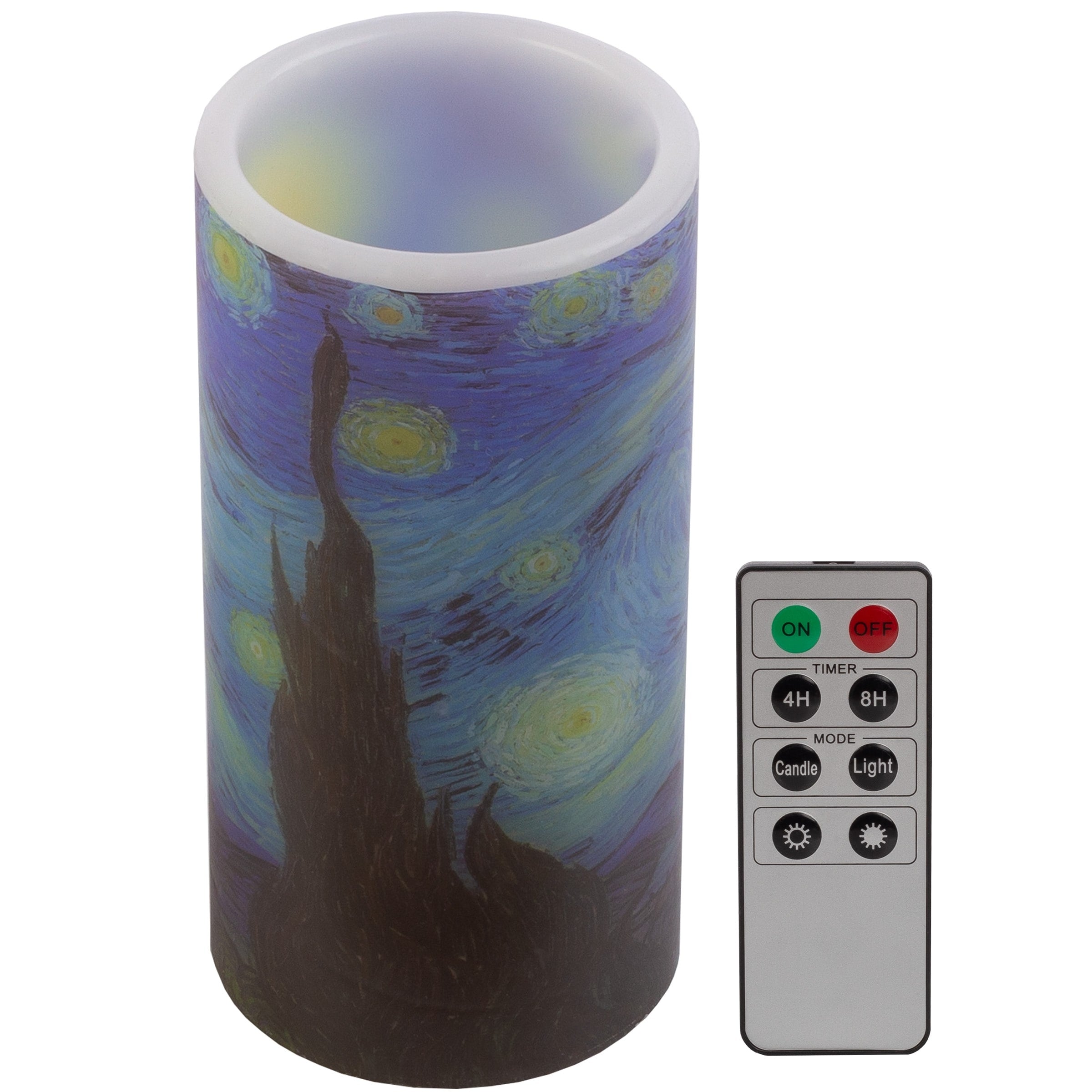 Lavish Home Starry Night LED Candle with Remote