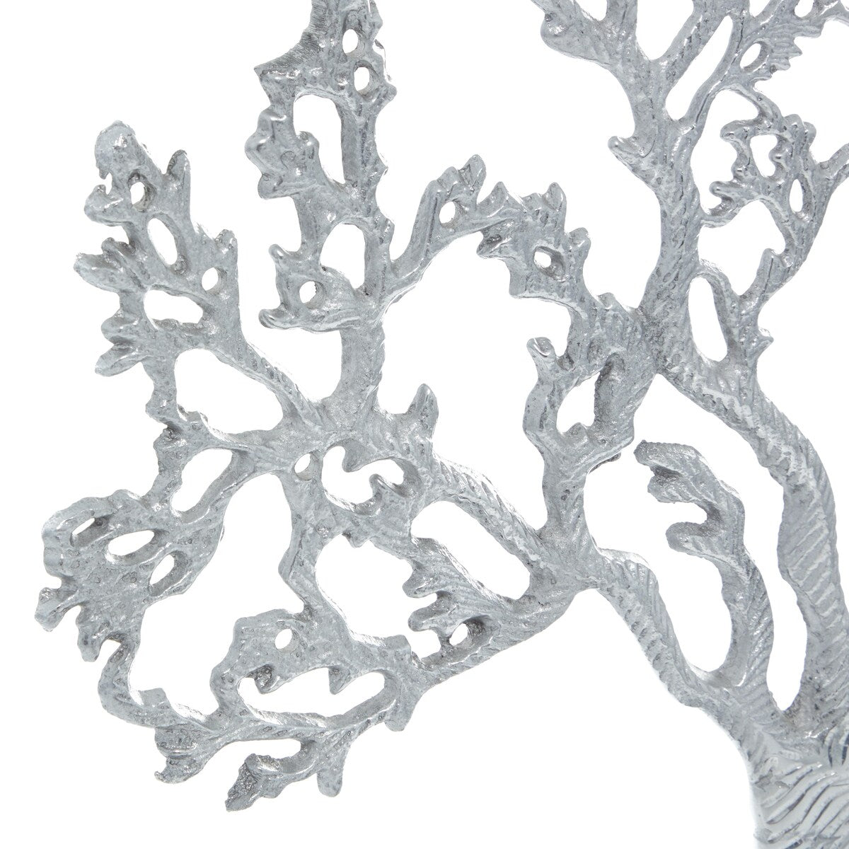 Aluminum Metal Tree Decorative Sculpture - Silver - Roche River Decor