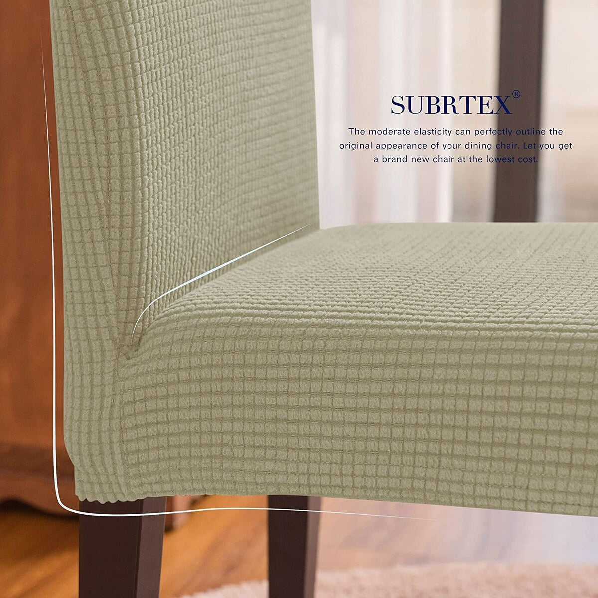 Subrtex Dining Chair Slipcover Set of 2 Furniture Protector