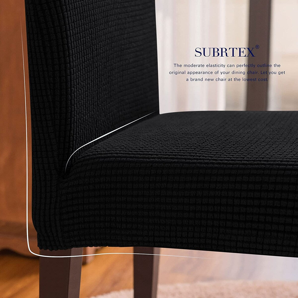 Subrtex Dining Chair Slipcover Set of 2 Furniture Protector