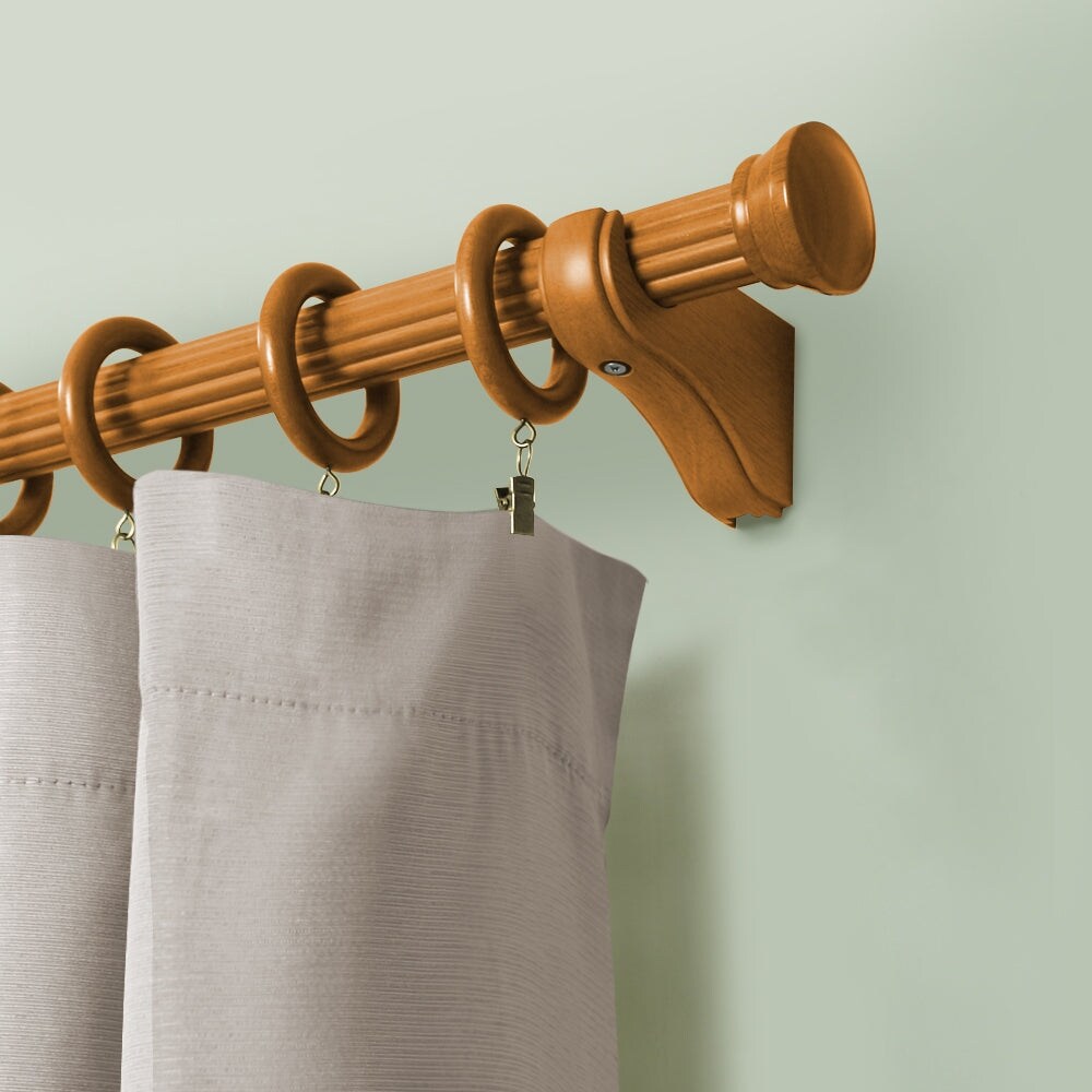 Mix & Match Wood Single / Double Curtain Rod Bracket