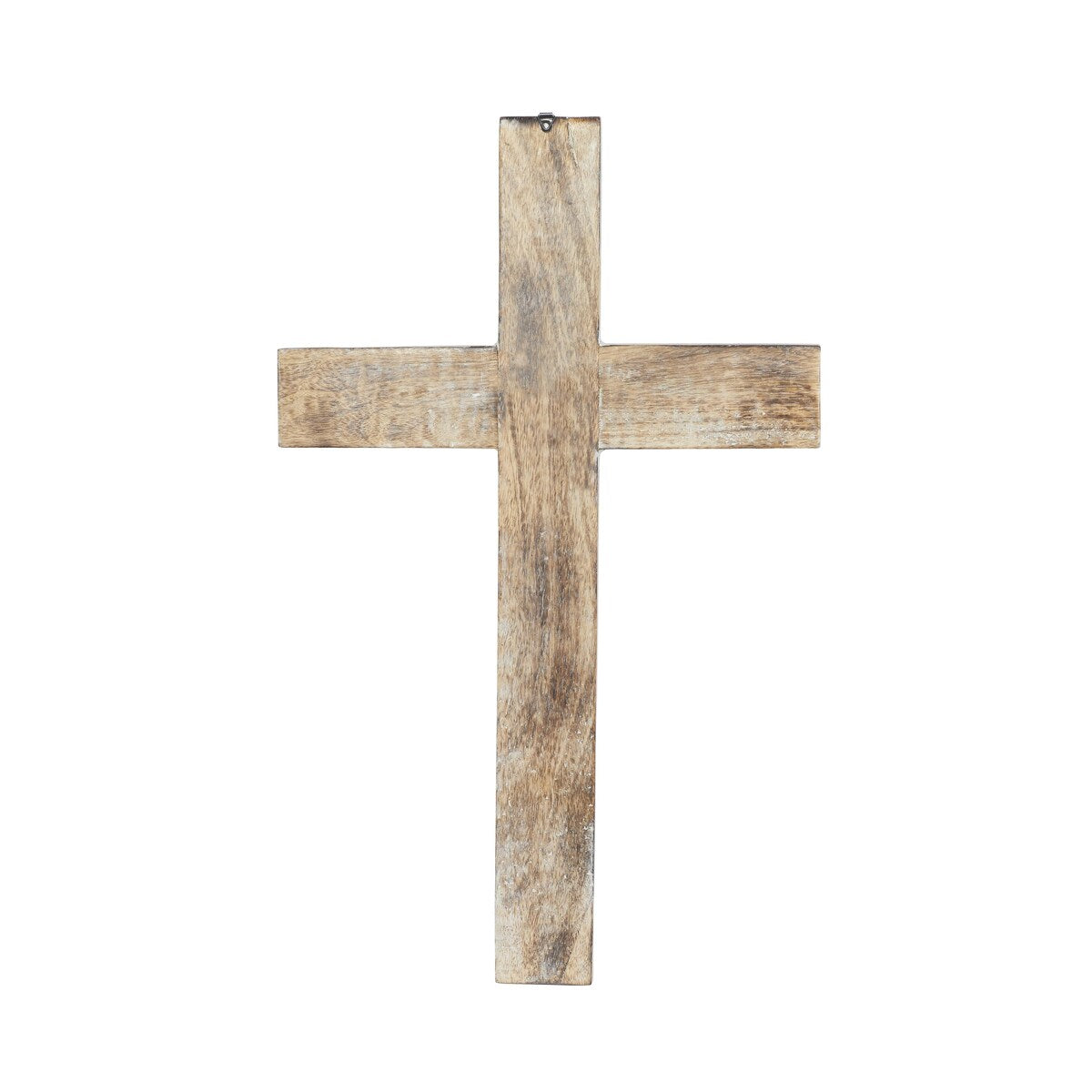 Mango Wood Biblical Carved Cross Home Wall Decor - Brown - Roche River Decor