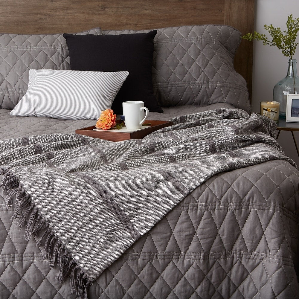 Porch & Den Crestridge Woven Cotton Throw