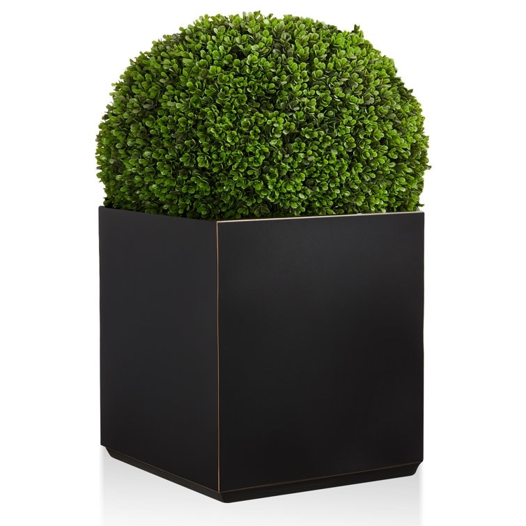 Metallic Heavy Planter for Outdoor Plants Tall and Long Metal Divider Planter Box