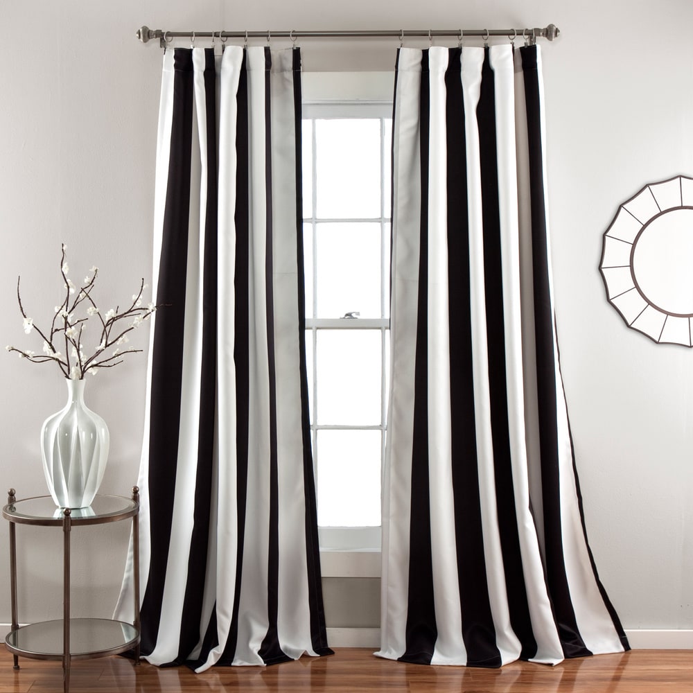 Lush Decor Wilbur Blackout Window Curtain Panel Pair