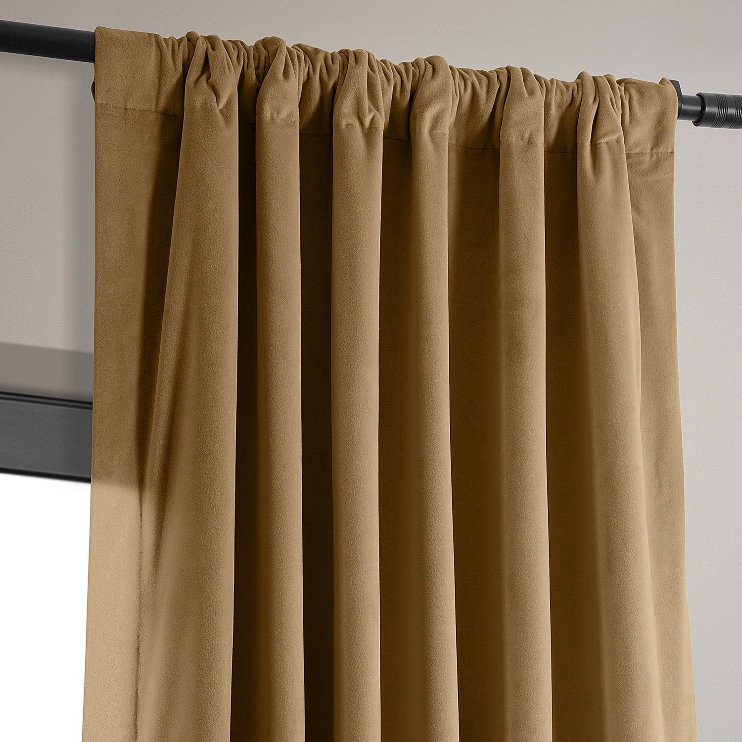 Exclusive Fabrics Signature Velvet Blackout Curtains (1 Panel) - Luxurious Single Drapery for Enhanced Light Blockage