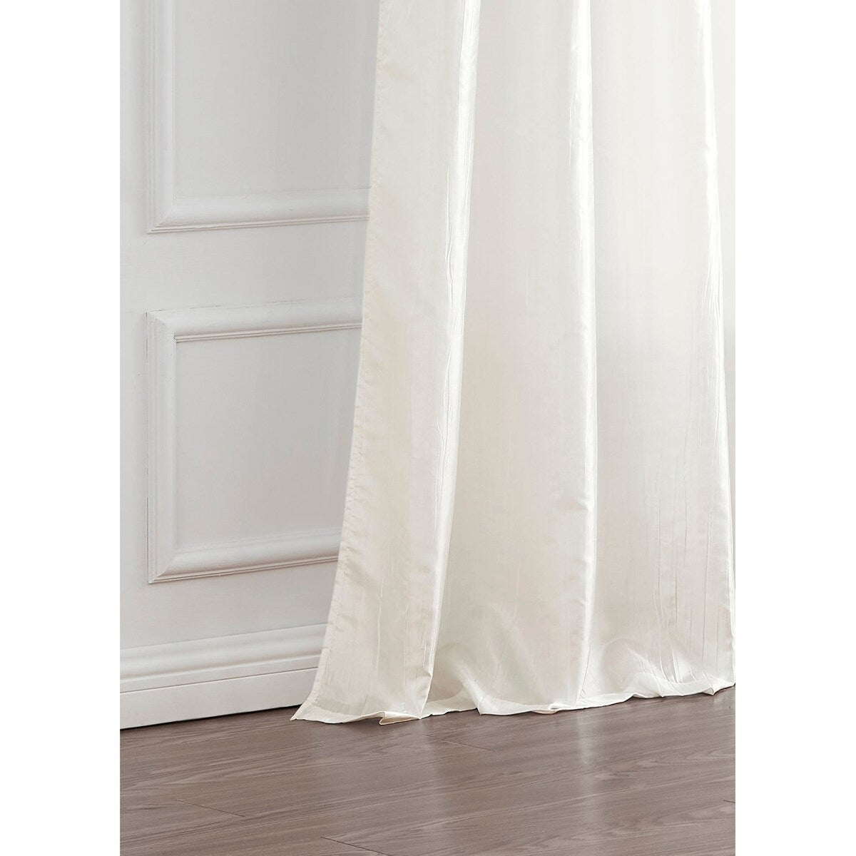 Dainty Home Verona Crushed Silk Light Filtering Grommet Single Panel Extra Wide Curtains