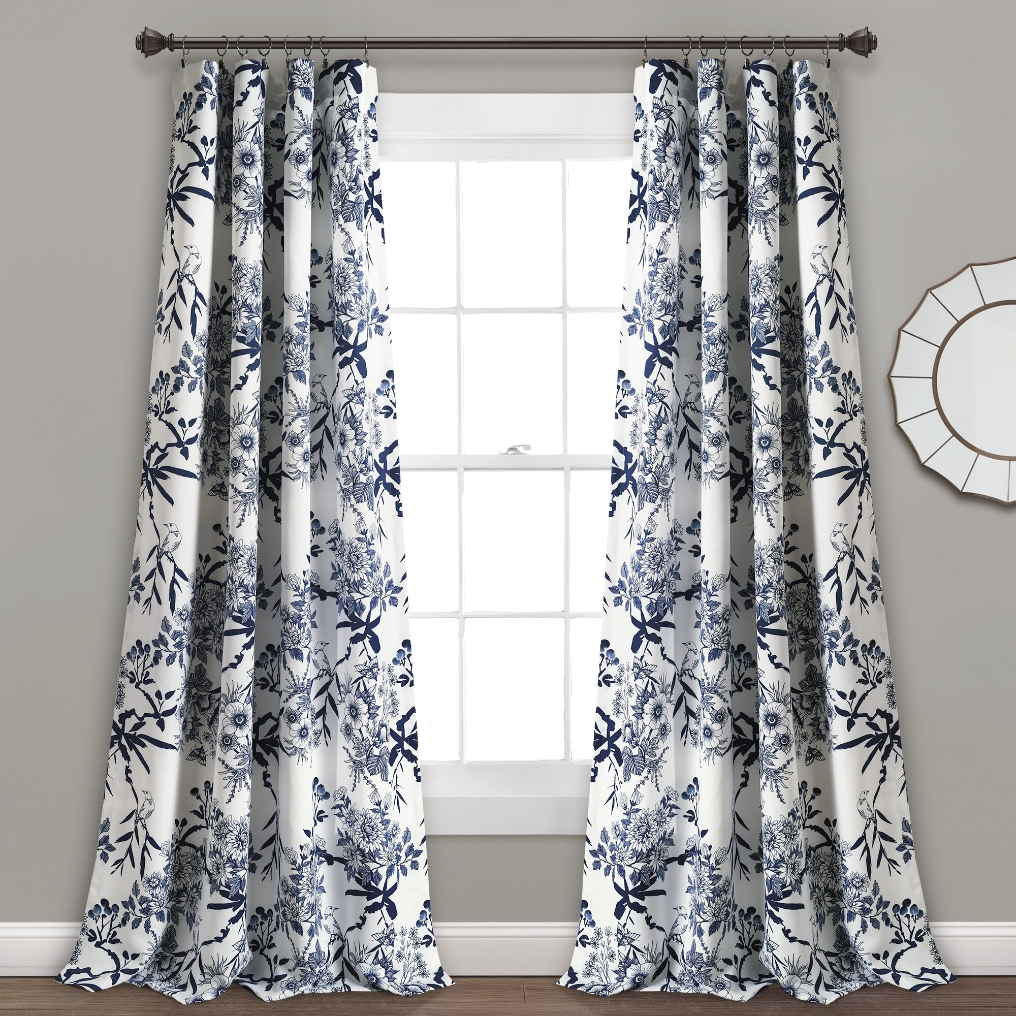 The Gray Barn Dogwood Floral Curtain Panel Pair