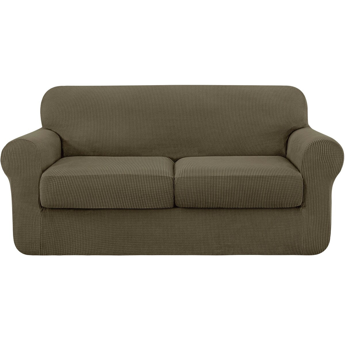 Subrtex Stretch Loveseat Slipcover Cover with 2 Separate Cushion Cover