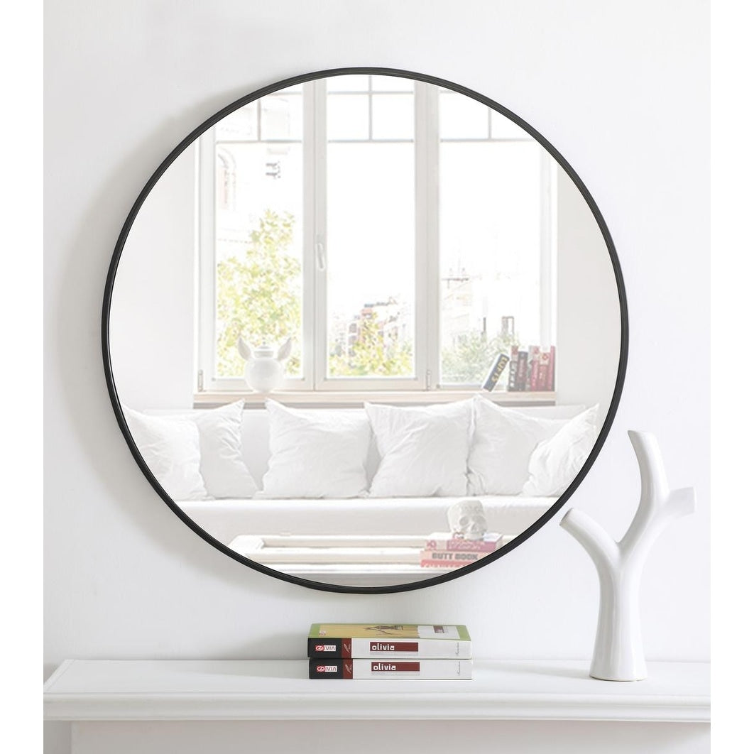 Carson Carrington Labbemala Metal Frame Round Mirror