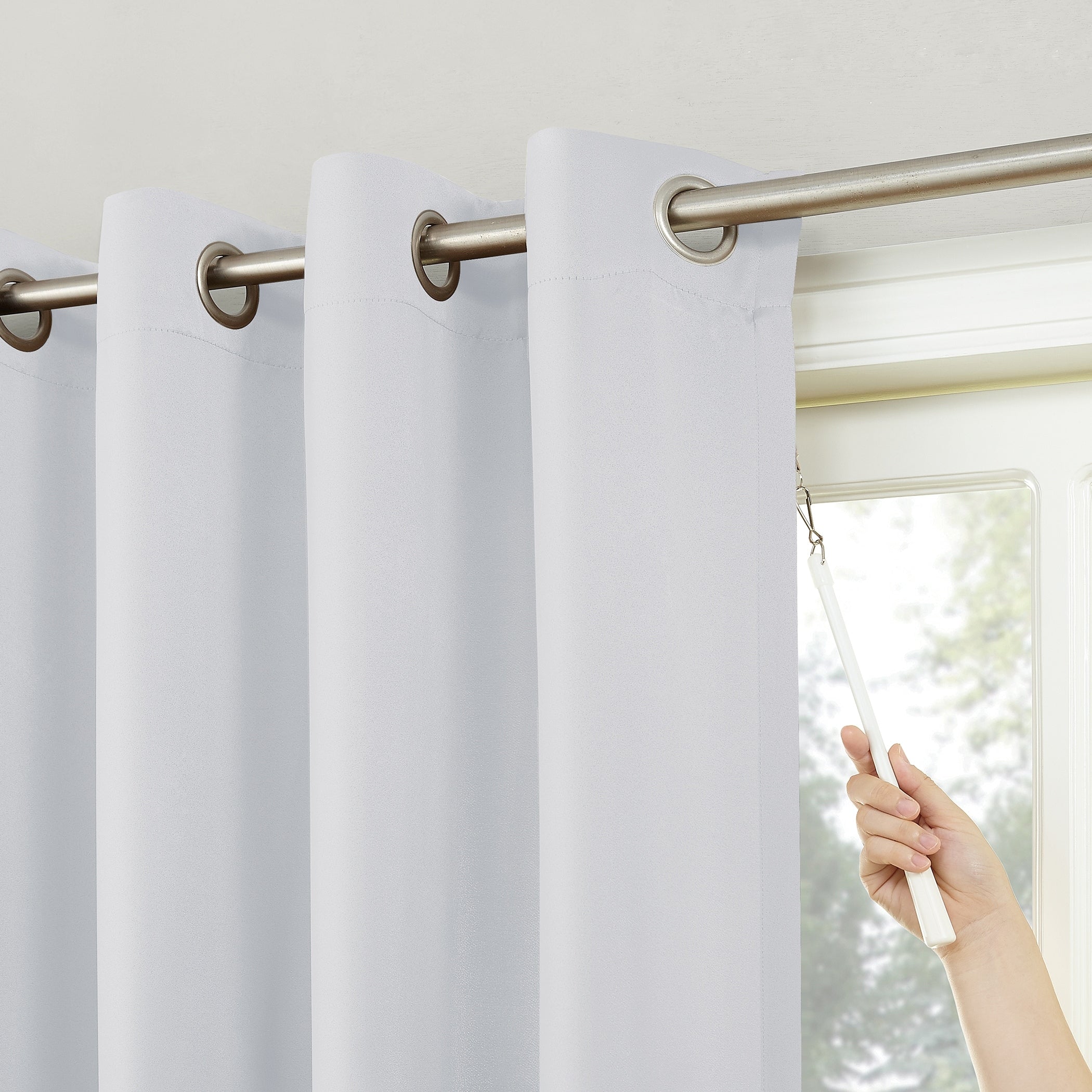 Sun Zero Hayden Patio Extra-Wide Blackout Grommet Sliding Patio Door Curtain Panel, Single Panel