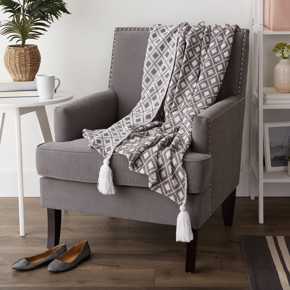 Porch & Den Crestridge Woven Cotton Throw