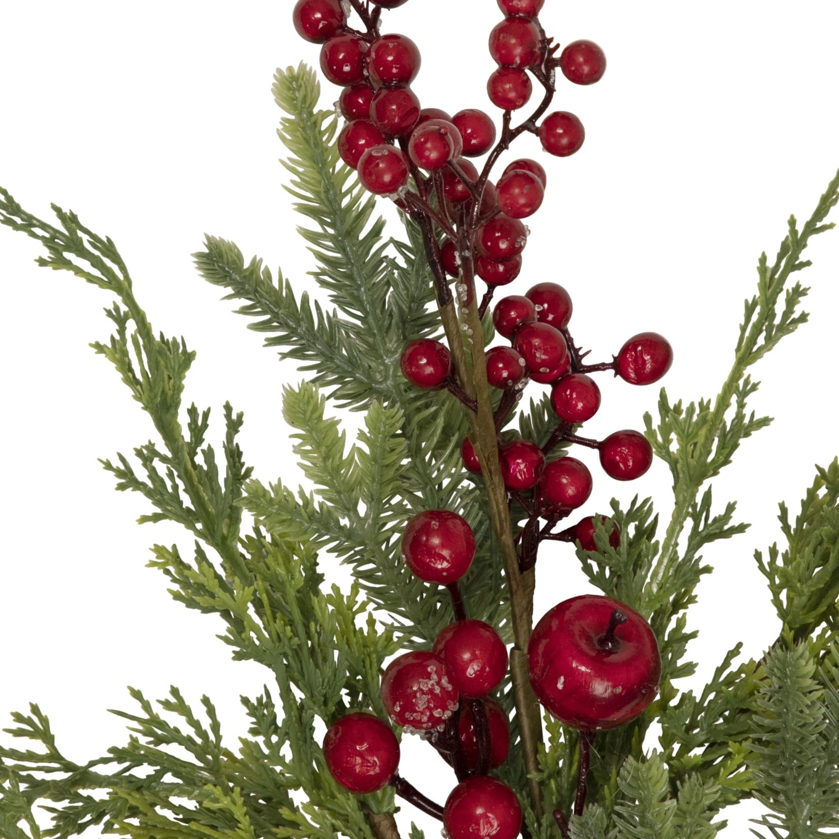 20 Frosted Red Berry Artificial Christmas Branch Spray