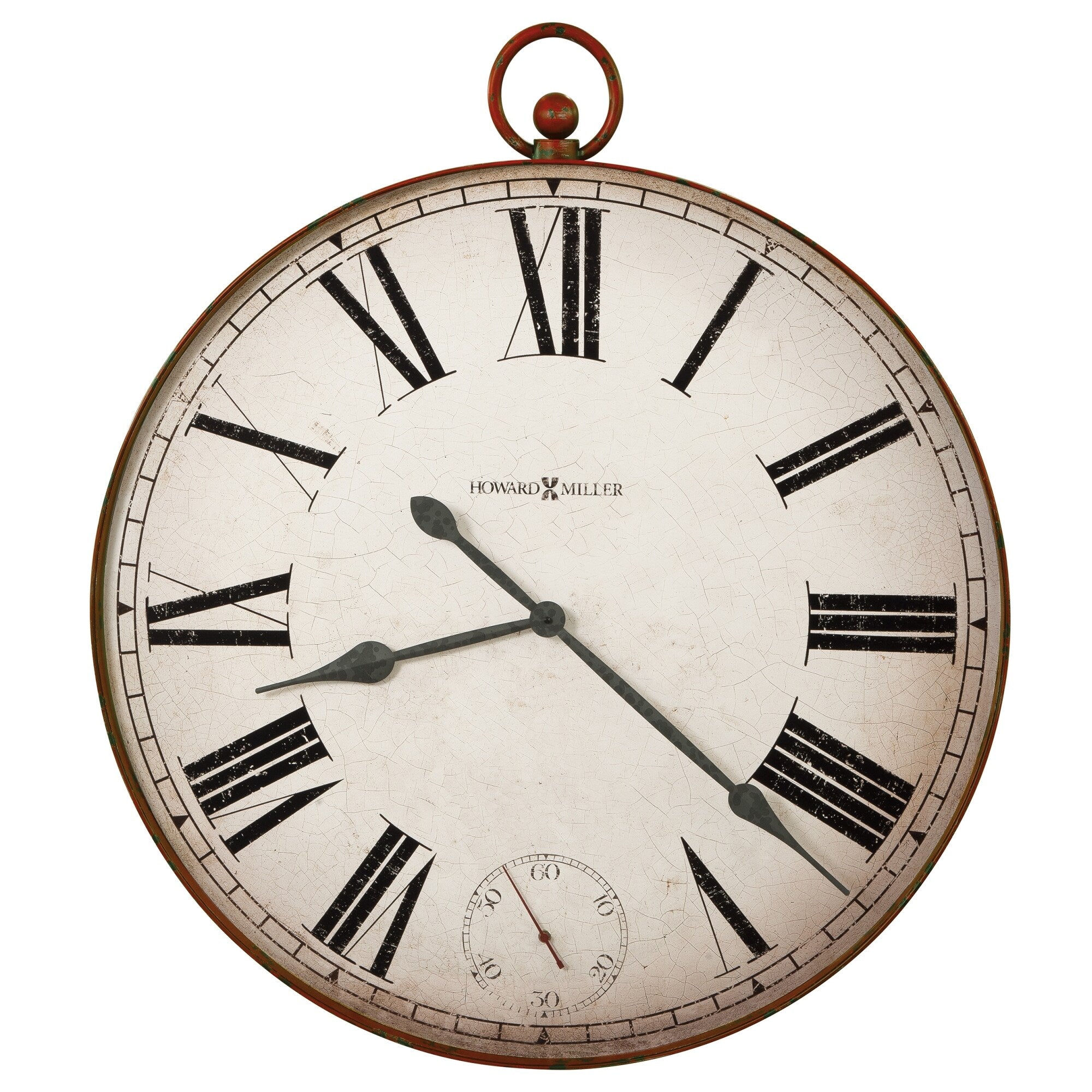 Howard Miller Antiqued Large Gallery Pocket Watch II Wall Clock