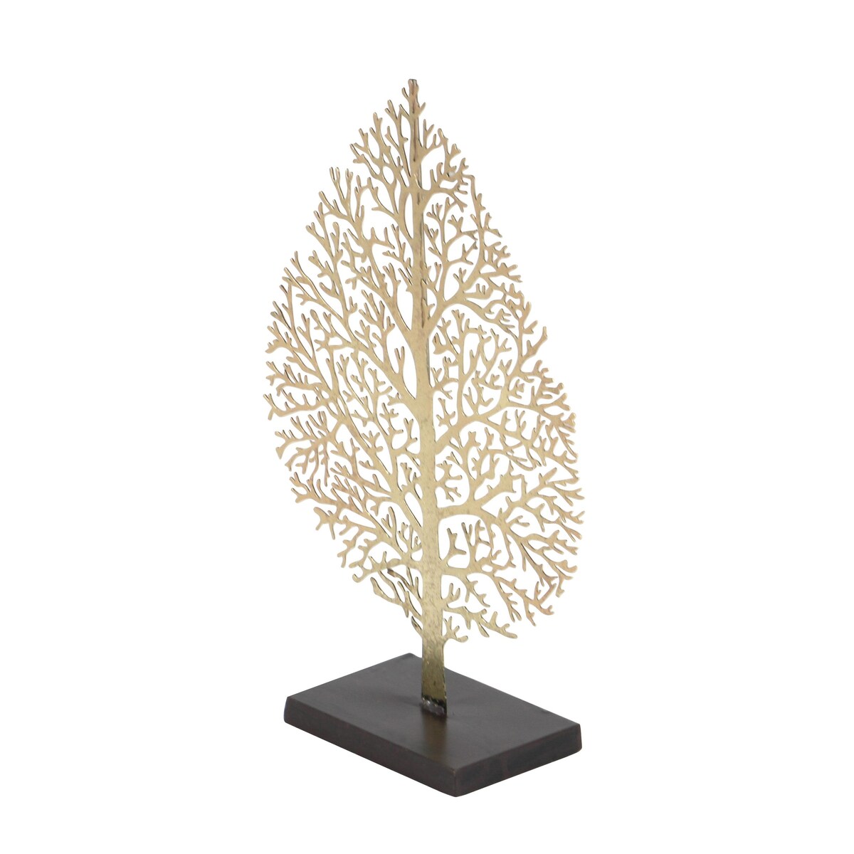 Metal Tree Decorative Sculpture - Gold - Roche River Decor