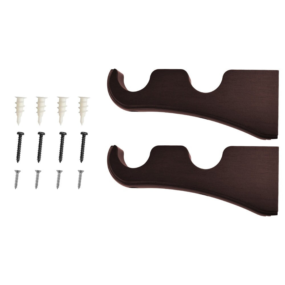 Mix & Match Wood Single / Double Curtain Rod Bracket