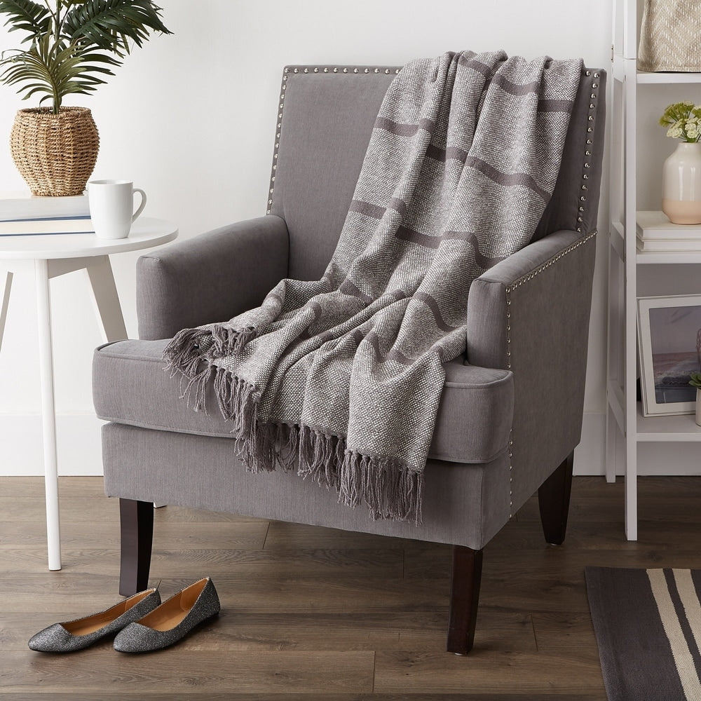 Porch & Den Crestridge Woven Cotton Throw