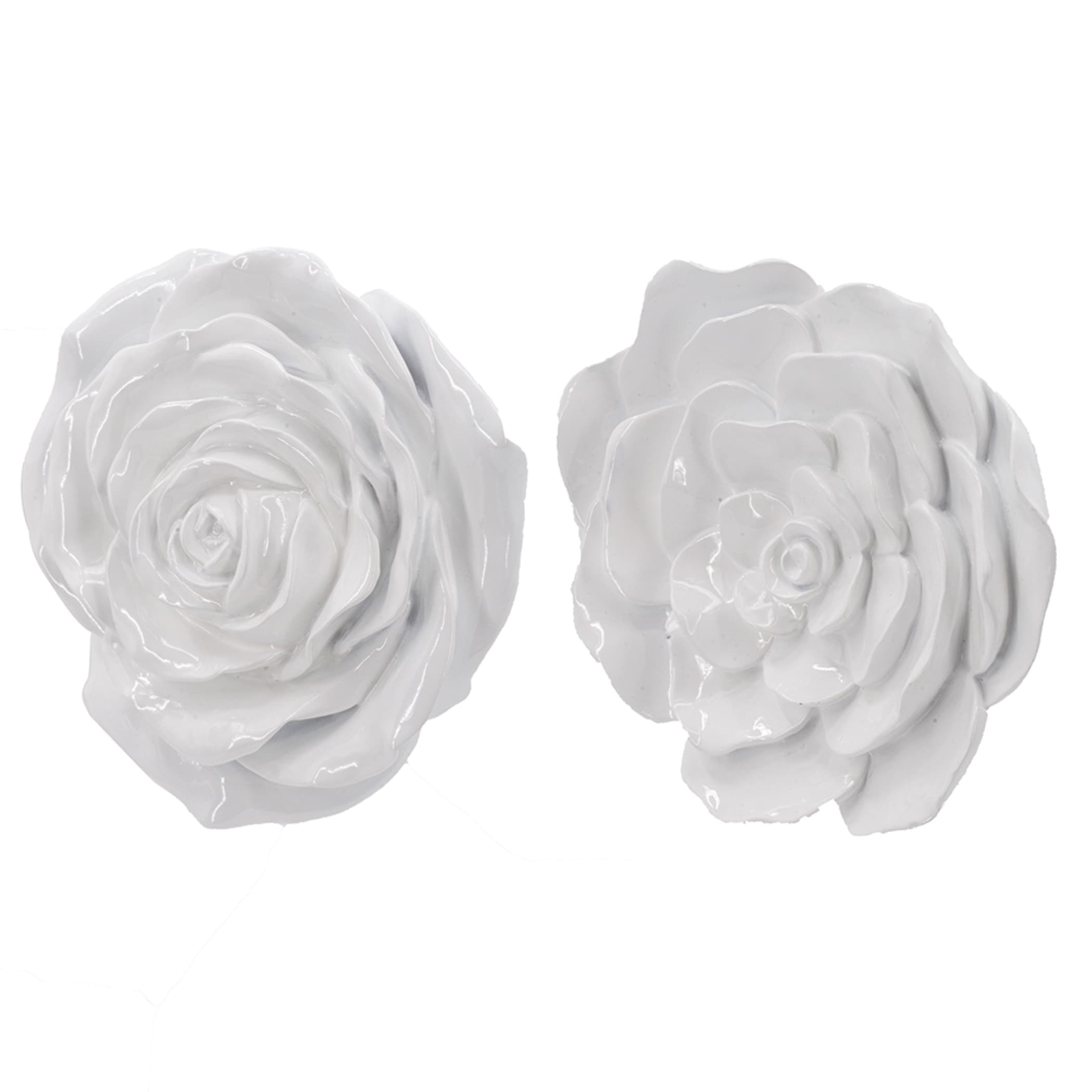 A&B Home - Floral Rose Wall Accent - Set of 2