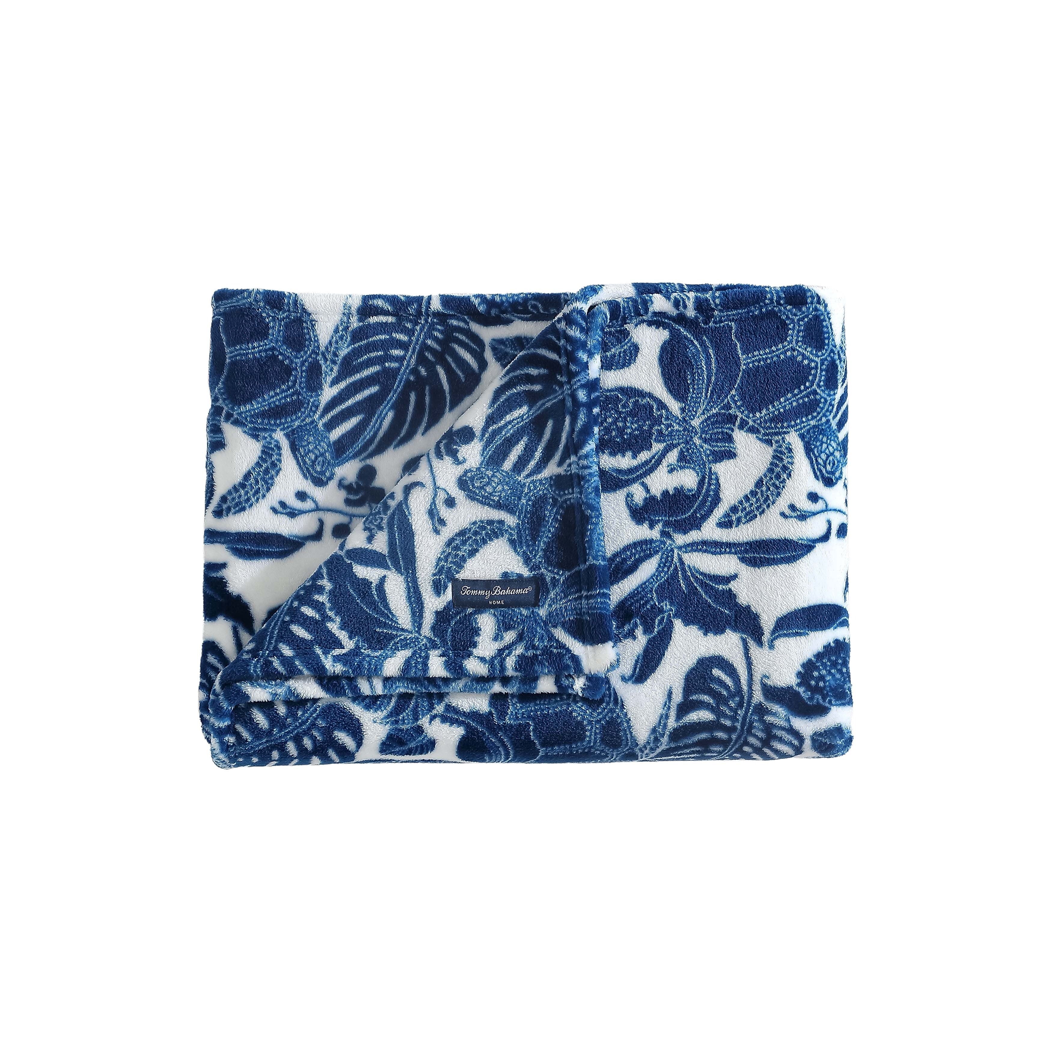 Tommy Bahama Printed Ultra Soft Plush Fleece Throw Blanket