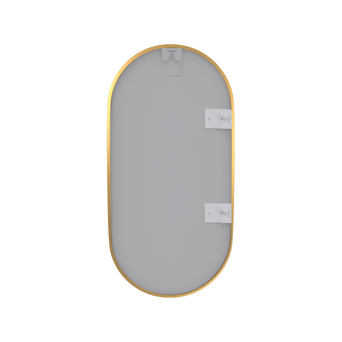 36 in. W x 18 in. H Oval Framed Wall Bathroom Vanity Mirror - 36 x 18