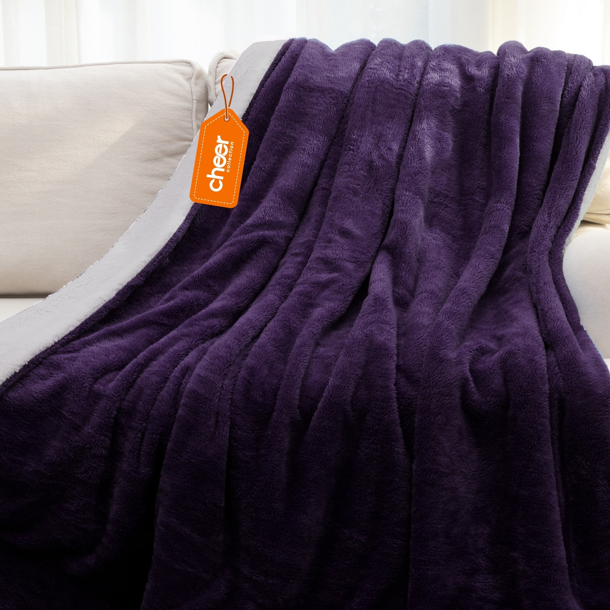 Cheer Collection Microsherpa Ultra Soft and Cozy Throw Blanket