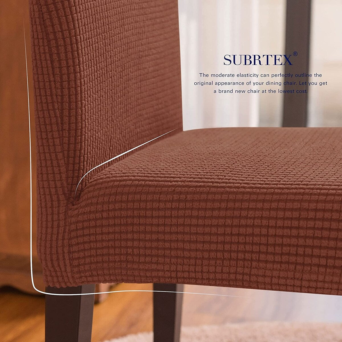 Subrtex Dining Chair Slipcover Set of 2 Furniture Protector