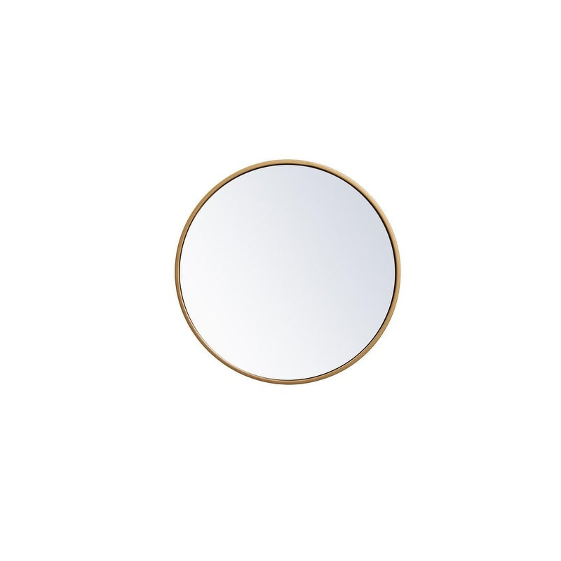 Carson Carrington Labbemala Metal Frame Round Mirror