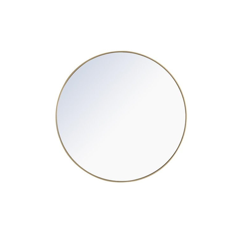 Carson Carrington Labbemala Metal Frame Round Mirror