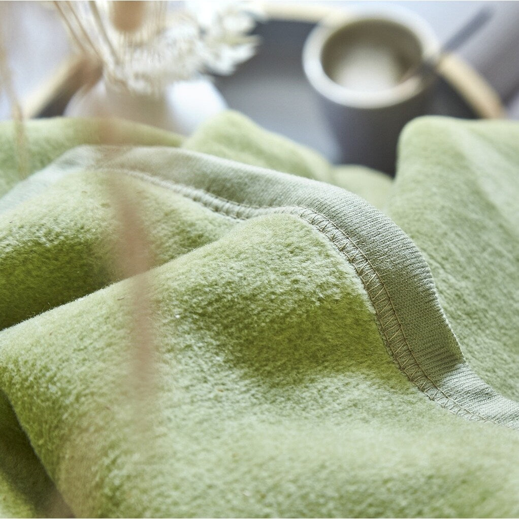 IBENA Solid Plush Throw in 16 Colors